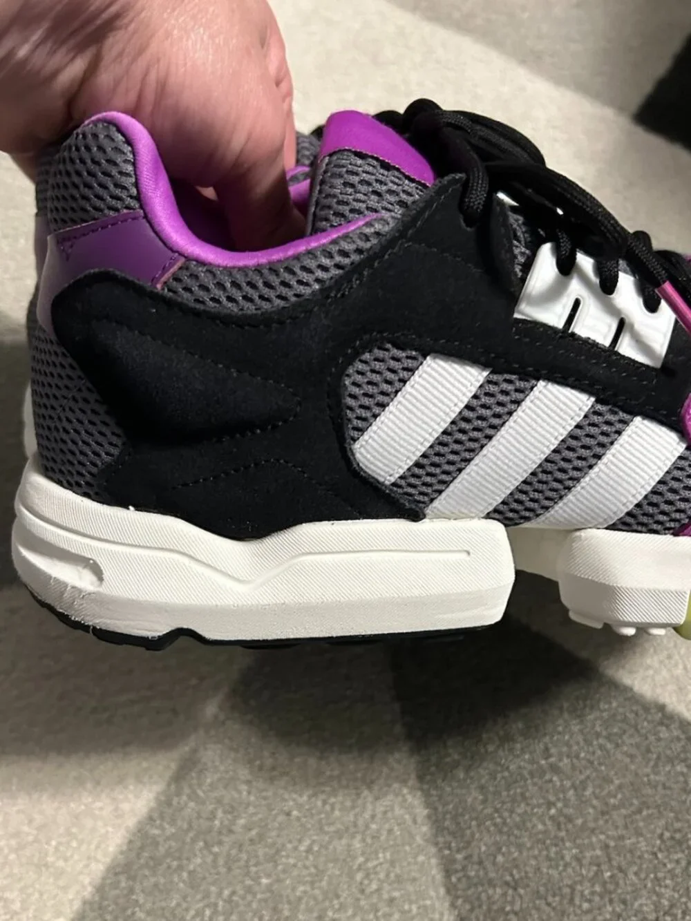 Adidas X Ninja ZX Torsion 'Time In-Glory Purple' Mesh/Suede Sneakers Men's 10.5
